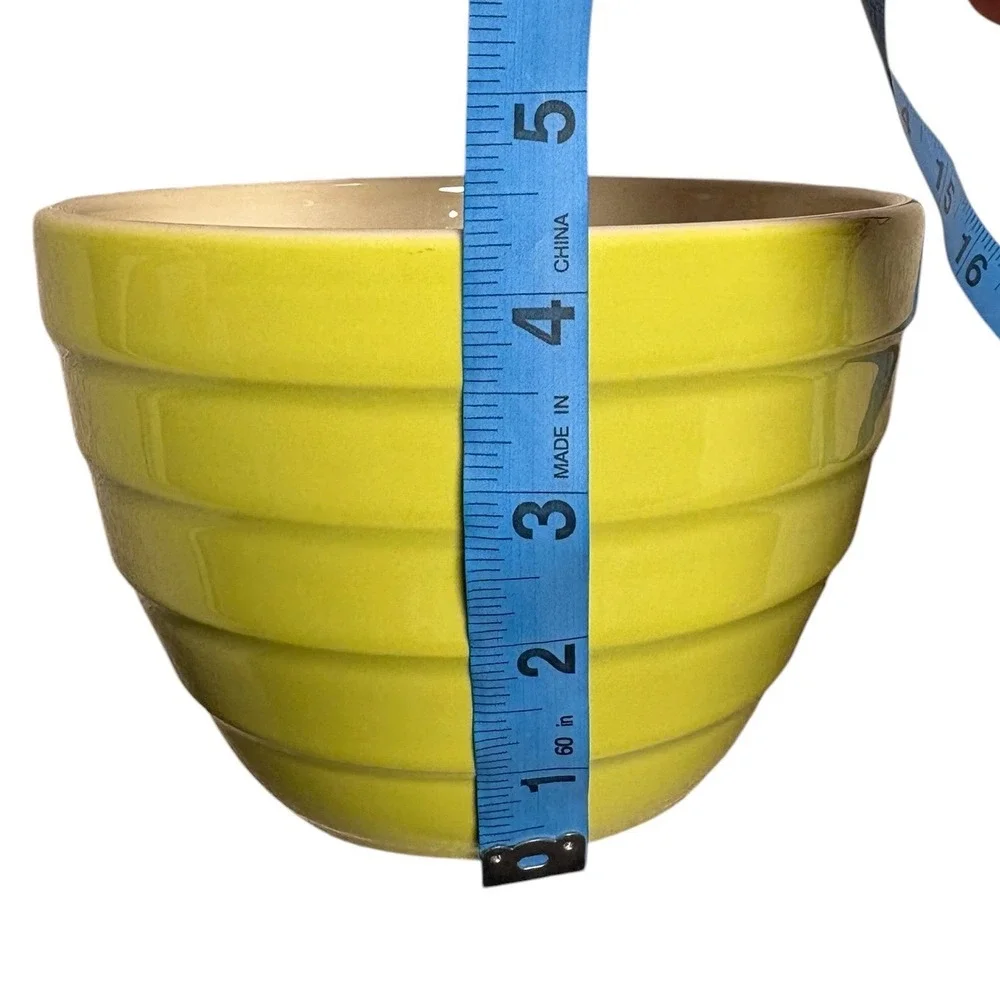 Crate & Barrel Retired‎ Parker Beehive Ceramic Nesting Mixing Bowls Set of 3